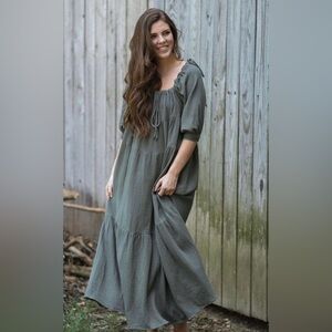 Neuflora Green Maxi Dress - Harmony
